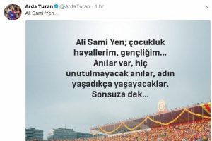 Arda Turan'dan Ali Sami Yen paylaşımı