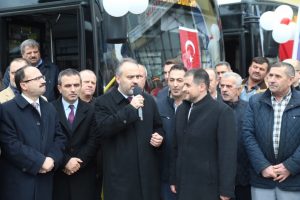 Gemlik-Bursa arası 14 yeni halk otobüsü hizmete girdi