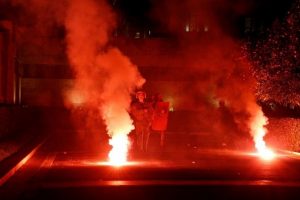 Yunan Parlamentosu &ouml;n&uuml;nde protesto g&ouml;sterisi