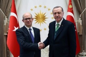 Erdoğan, Birleşik Krallık B&uuml;y&uuml;kel&ccedil;isini kabul etti