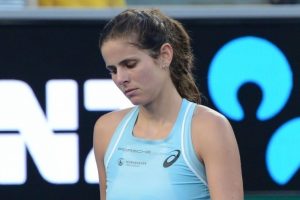 Julia Goerges, Avustralya A&ccedil;ık'a veda etti
