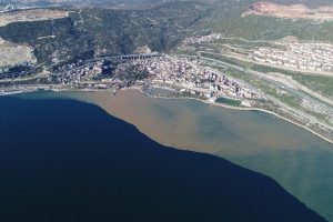 Kocaeli K&ouml;rfezi iki renk oldu