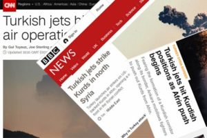 Afrin harek&acirc;tı dünyada ilk haber! 'Türk jetleri vuruyor...'