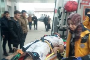 Amat&ouml;r ma&ccedil;ta iki futbolcu hastanelik oldu