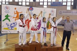 Bursa'da Osmangazili taekwondocular damga vurdu