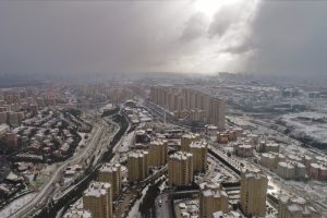 İstanbul'da kartpostallık kar manzalaraları