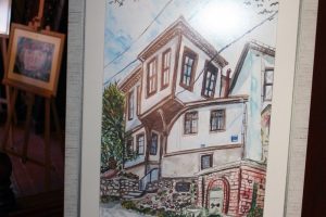 Bursa'da Mudanya'nın eski evleri tablo oldu