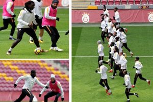 Gomis takımla birlikte &ccedil;alıştı