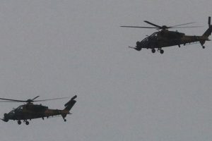 Harekatta helikopterler 'Atak'lar ateş a&ccedil;tı!