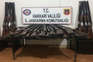 Y&uuml;ksekova'da 50 adet av t&uuml;feği ele ge&ccedil;irildi