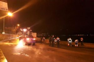 &Ccedil;&ouml;ken yol onarılıp trafiğe a&ccedil;ıldı!