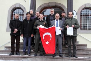 Belediye Başkanı &Ouml;zaltun ve gazilerden g&ouml;n&uuml;ll&uuml; askerlik başvurusu