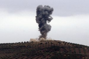 Afrin'de 2 askerin şehit olduğu mevziler yerle bir edildi