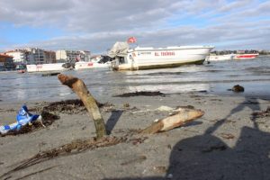 Tekirdağ'da deniz 15 metre &ccedil;ekildi