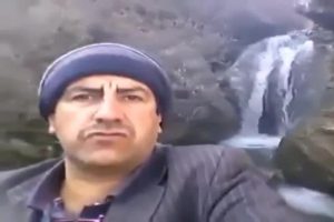 Şelaleyi anlatırken kendinden ge&ccedil;ti