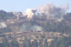 Burseya Dağı bombalanıyor