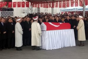 Afrin şehidi son yolculuğuna uğurlandı
