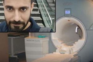 MRI cihazı adamı yuttu