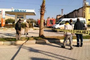 LPG istasyonu yakınına roket!