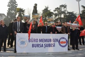 B&uuml;ro Memur-Sen Bursa'dan Zeytin Dalı Harekatı'na destek