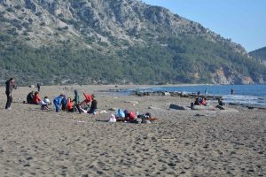 Ocak ayında g&uuml;neşli hava keyfi