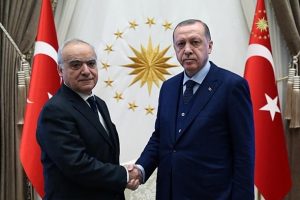 Cumhurbaşkanı Erdoğan, BM Libya &Ouml;zel Temsilcisi Salame'yi kabul etti