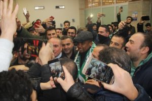 Eto'o Konya'da coşkuyla karşılandı