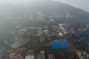 Bursa'da heyelan b&ouml;lgesi drone ile g&ouml;r&uuml;nt&uuml;lendi