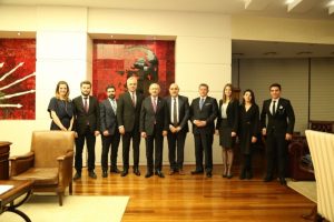 Kılı&ccedil;daroğlu, Hukuk Akademi Derneği heyetini kabul etti
