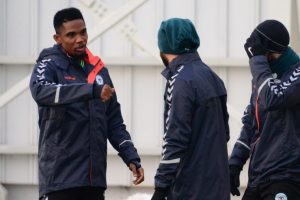 Eto'o ilk antrenmanına &ccedil;ıktı