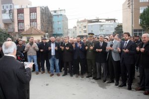 Bursa'da Zeytin Dalı Harekatı'na katılan askerler i&ccedil;in kurban kesildi