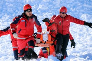 Erciyes'te nefes kesen &ccedil;ığ tatbikatı