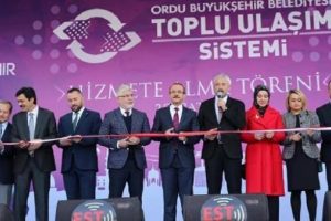 Ordu'da toplu taşıma d&ouml;nemi t&ouml;renle başladı