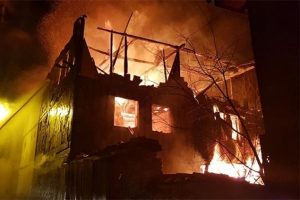 Safranbolu'da tarihi konak alev topuna d&ouml;nd&uuml;