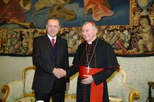 Cumhurbaşkanı Erdoğan, Kardinal Parolin'i kabul etti