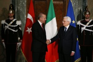 Erdoğan, İtalyan mevkidaşıyla bir araya geldi