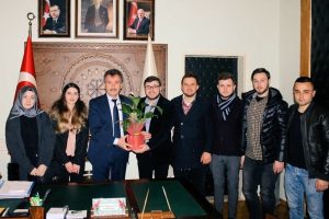 Bursa Yenişehir AK Parti Gen&ccedil;lik kollarından &Ccedil;elik'e ziyaret