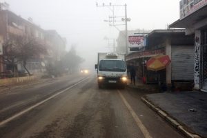 Bursa İznik'i sis bastı