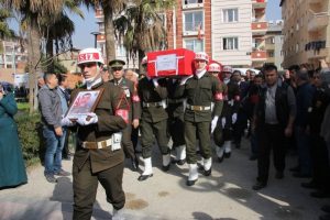 Afrin şehidi Hatay'da son yolculuğuna uğurlandı
