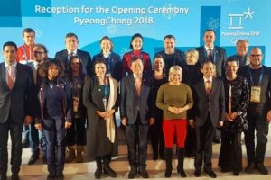 Bakan Bak, Kış Olimpiyat Oyunları açılış törenine katıldı