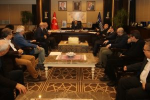 Bursa'da BUMİAD yönetiminden Başkan Aktaş'a ziyaret