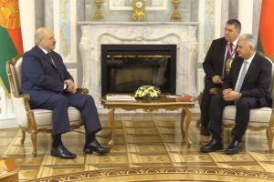 Yıldırım Belarus Cumhurbaşkanı Lukaşenko ile görüştü