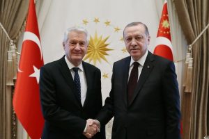 Erdoğan, Avrupa Konseyi Genel Sekreterini kabul etti