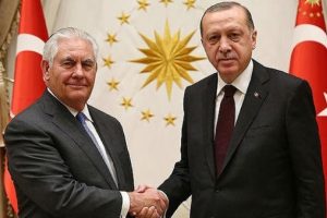 Erdoğan, Tillerson'ı kabul etti