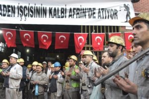 Zeytin Dalı Harekatı'na madencilerden destek