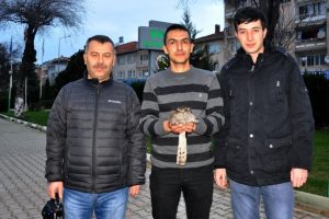 Bursa'da yaralı şahine sahip &ccedil;ıktılar
