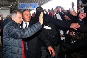 Beşiktaş'a Almanya'da coşkulu karşılama