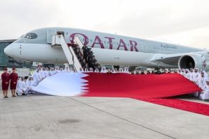 'D&uuml;nyanın en g&uuml;&ccedil;l&uuml; u&ccedil;ağı' Airbus A350-1000 Katar'da