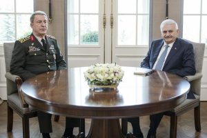 Başbakan Yıldırım Orgeneral Akar ve Fidan'ı kabul etti
