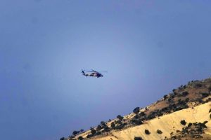 Suriye sınır hattında helikopter hareketliliği